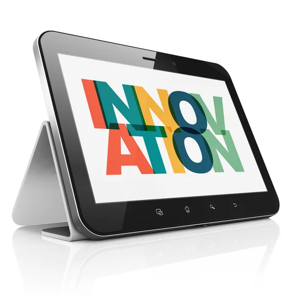 Concetto di finanza: Tablet Computer con Innovazione in mostra — Foto Stock