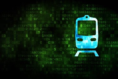 Seyahat kavramı: dijital arka plan trende