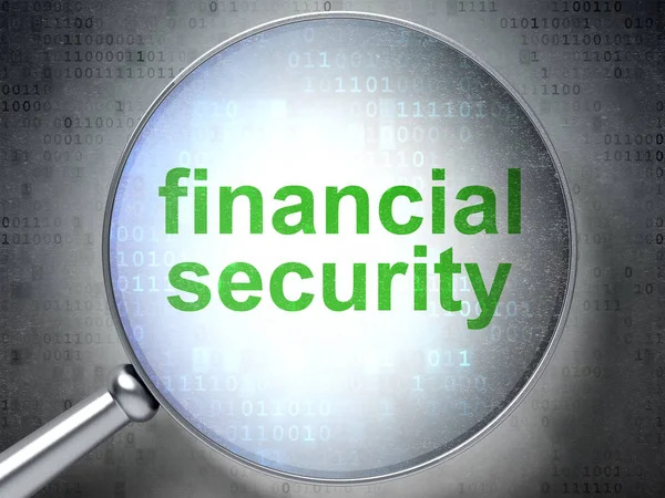 Security concept: Financial Security with optical glass