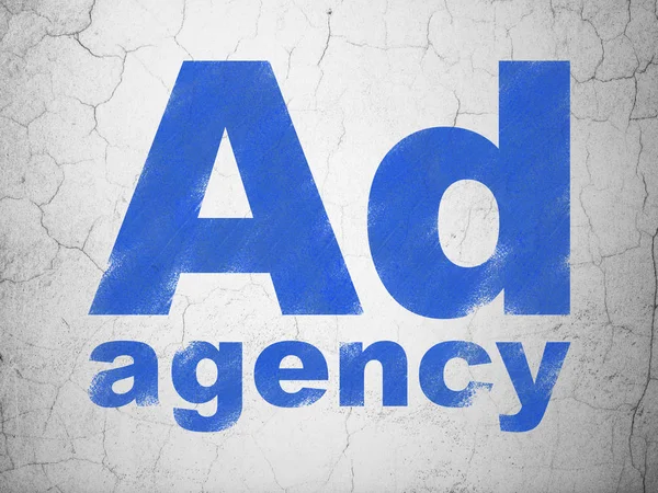 Marketing concept: Ad Agency on wall background — Stock Photo, Image