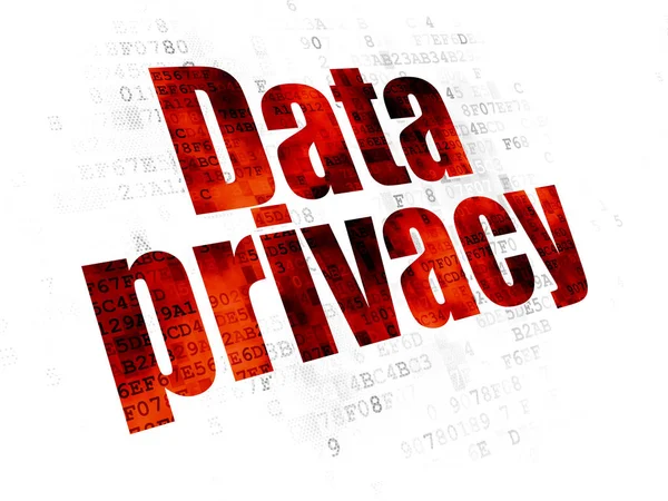 Concepto de seguridad: Privacidad de datos sobre fondo digital — Foto de Stock
