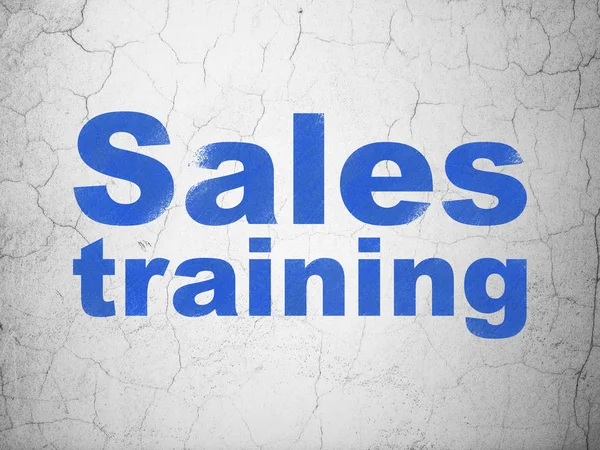 Marketing concept: Sales Training op muur achtergrond — Stockfoto