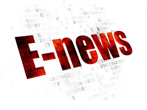News concept: E-news on Digital background — Stock Photo, Image
