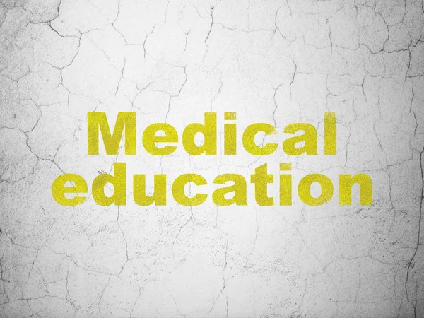 Concetto di apprendimento: educazione medica su sfondo muro — Foto Stock