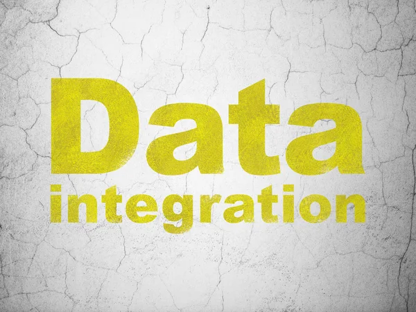 Data concept: Data Integration on wall background — Stock Photo, Image