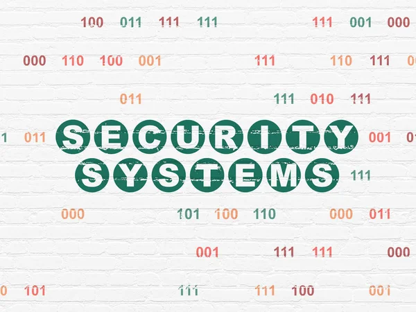 Veiligheidsconcept: beveiligingssystemen op muur achtergrond — Stockfoto