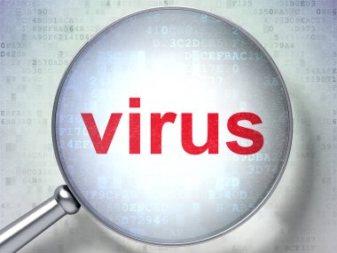 Emniyet konsepti: optik cam ile virüs