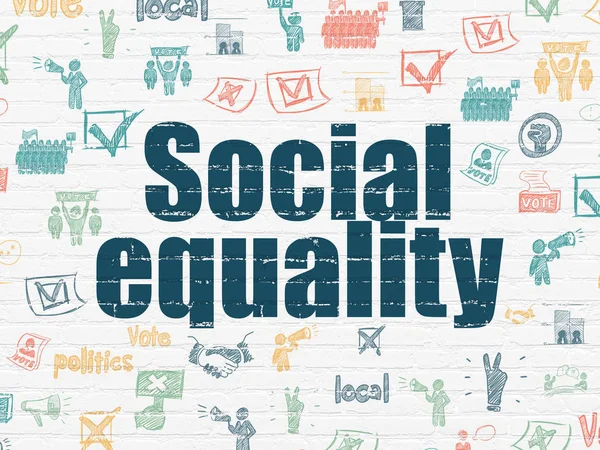 Concepto político: Igualdad social en el fondo de la pared — Foto de Stock