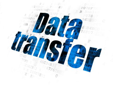 Bilgi kavramı: veri aktarımı üzerinde dijital arka plan