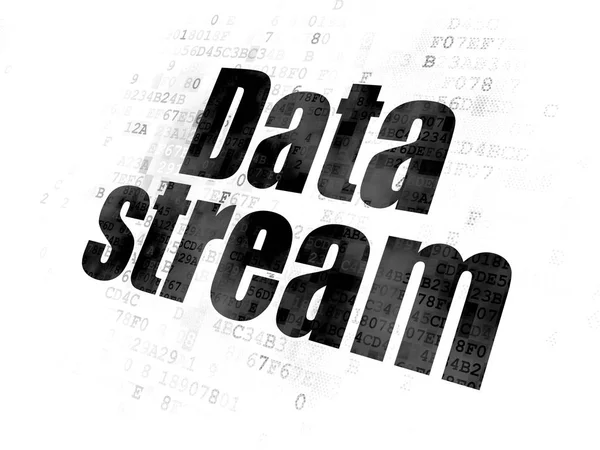 Data concept: Data Stream on Digital background — Stock Photo, Image