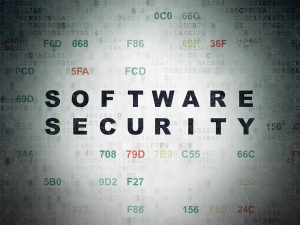 Protection concept: Software Security on Digital Data Paper background — Stock Photo, Image