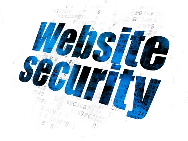 Protection concept: Website Security on Digital background