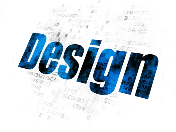Concepto de marketing: Diseño sobre fondo digital — Foto de Stock