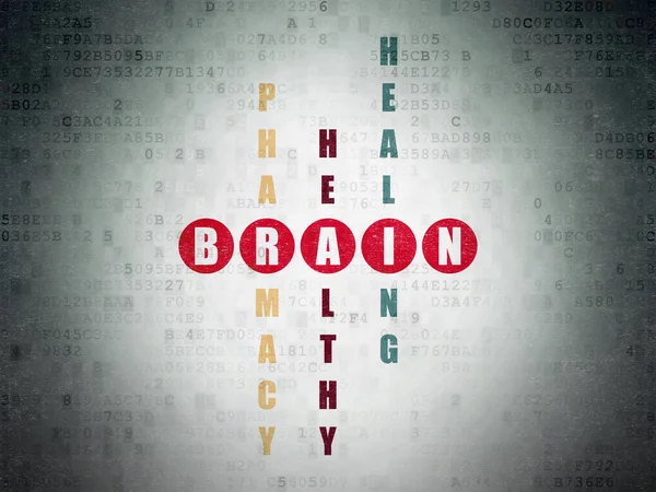 Health concept: Brain in Crossword Puzzle