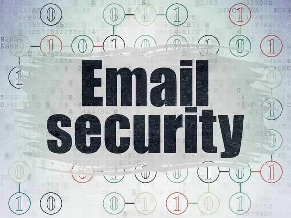 Protection concept: Email Security on Digital Data Paper background — Stock Photo, Image