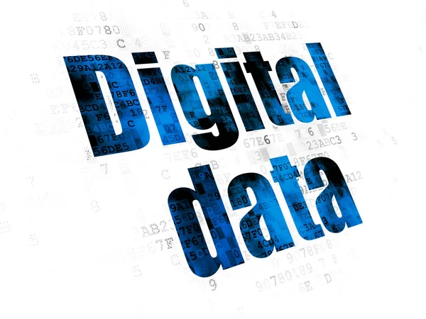 Data koncept: Digital Data på digital bakgrund — Stockfoto