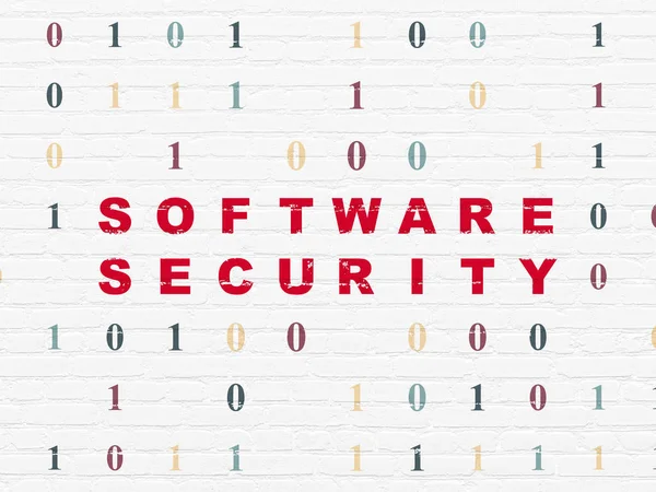 Concepto de privacidad: Software Seguridad en el fondo de la pared — Foto de Stock