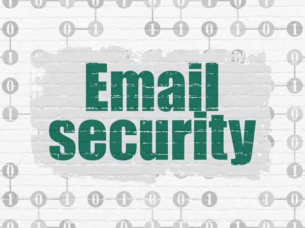 Security concept: Email Security on wall background — Stock Photo, Image