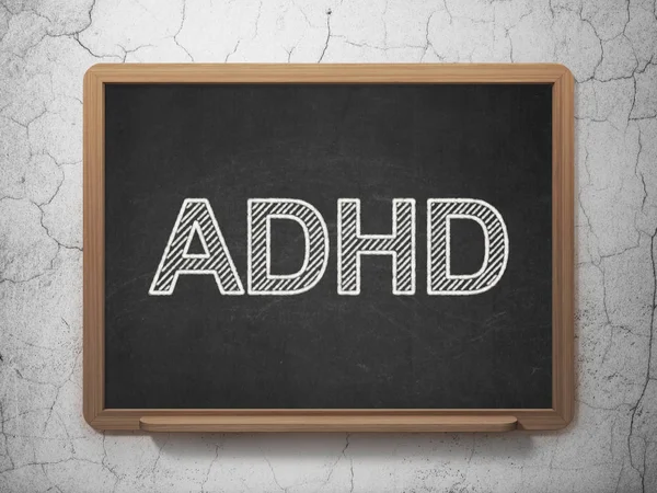 Concetto di medicina: ADHD su sfondo lavagna — Foto Stock