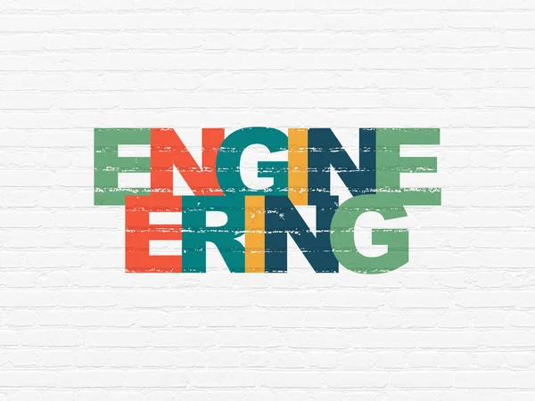 Science concept: Engineering on wall background — Stock Photo, Image