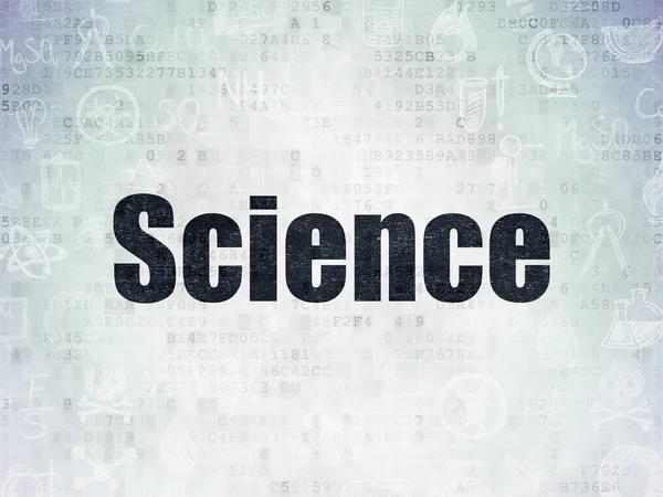 Concept scientifique : Science on Digital Data Paper background — Photo