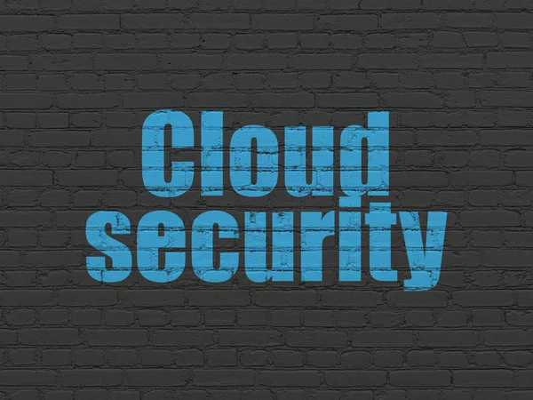Privacy concept: Cloud Security on wall background — Stock Photo, Image