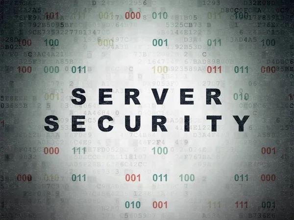 Security concept: Server Security on Digital Data Paper background — Stock Photo, Image