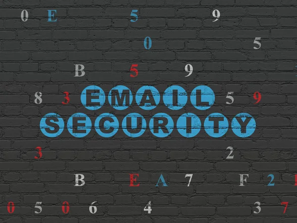 Privacy concept: Email Security on wall background — Stock Photo, Image