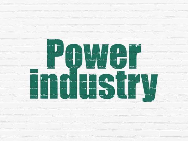Concetto di produzione: Power Industry sullo sfondo della parete — Foto Stock