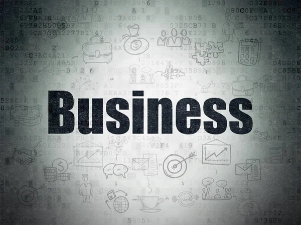 Financieel concept: Business on Digital Data Paper achtergrond — Stockfoto