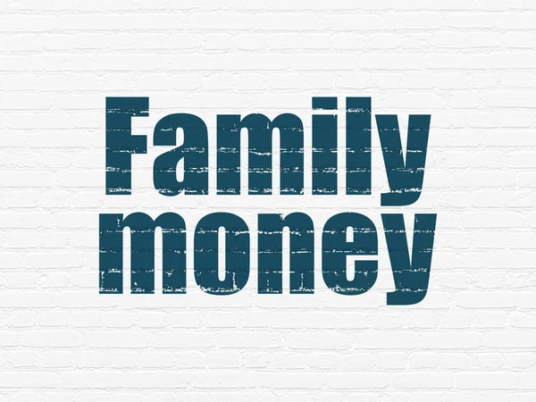 Concepto de dinero: Dinero familiar en el fondo de pared — Foto de Stock