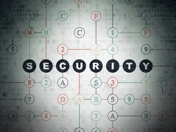 Koncepce ochrany soukromí: bezpečnost na digitální Data papírové pozadí — Stock fotografie