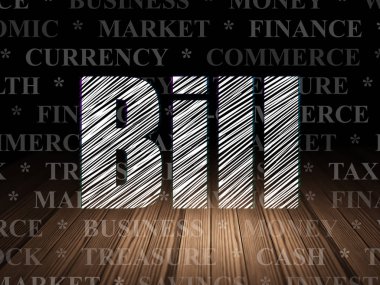 Para birimi kavramı: Bill grunge karanlık odada