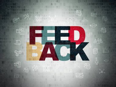 Ekonomi kavramı: dijital veri kağıt arka plan geribildirim