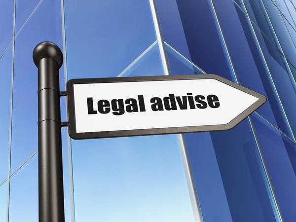 Law concept: Meld u juridisch advies op het opbouwen van de achtergrond — Stockfoto