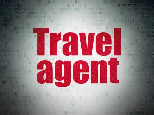Conceito de turismo: Travel Agent on Digital Data Paper background — Fotografia de Stock