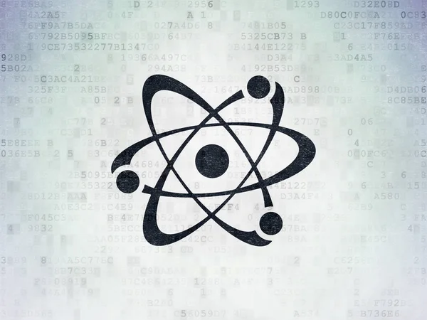 Bilim kavramı: molekül dijital veri kağıt arka plan üzerinde