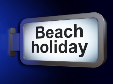 Turizm kavramı: billboard arka plan Beach Tatil