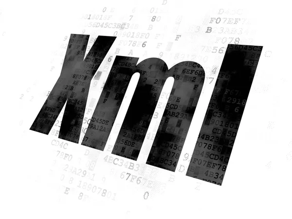 Software concept: Xml on Digital background — Stock Photo, Image
