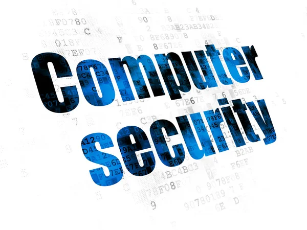 Bezpečnostní koncepce: počítačové bezpečnosti na digitální pozadí — Stock fotografie