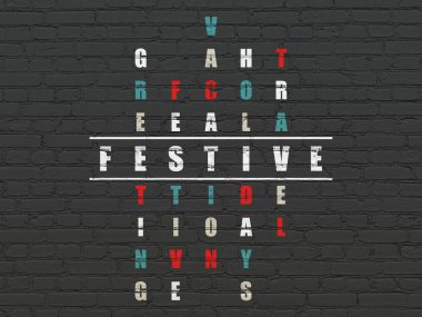 Eğlence, kavram: Bulmaca içinde şenlikli