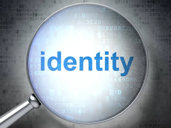 Safety concept: Identity with optical glass — Stock Photo, Image