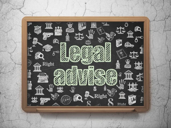 Law concept: juridische advies op schoolbestuur achtergrond — Stockfoto