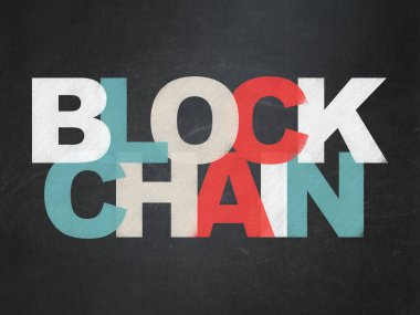 Bankacılık kavramı: Blockchain okul yönetimi arka plan üzerinde