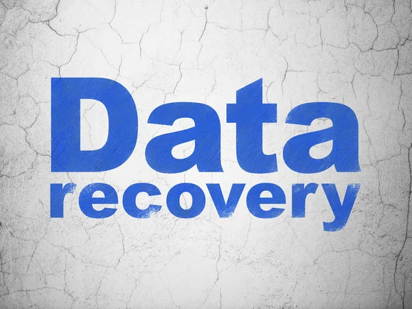 Gegevens concept: Data Recovery op muur achtergrond — Stockfoto