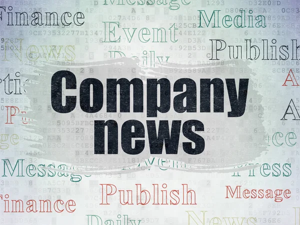 Nyheter koncept: företagsnyheter på Digital Data papper bakgrund — Stockfoto