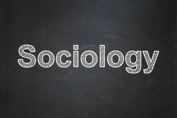 Studying concept: Sociology on chalkboard background — Stock Photo, Image