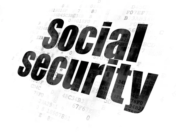 Privacy concept: Social Security on Digital background — Stock Photo, Image