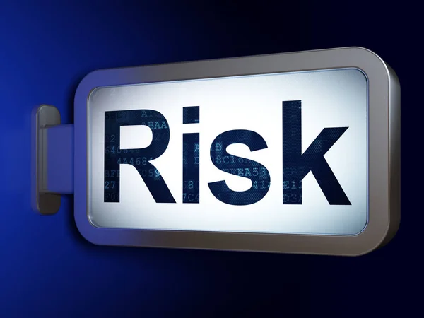 Concetto di business: rischio su sfondo cartellone — Foto Stock