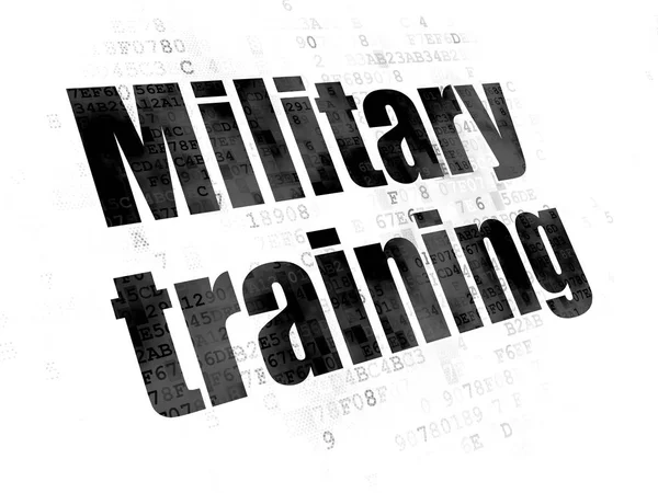 教育理念: 军事训练对数字背景 — 图库照片